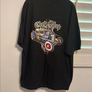 Gildan Black Hot Rod Chop Shop Graphic Tee SZ 2XL